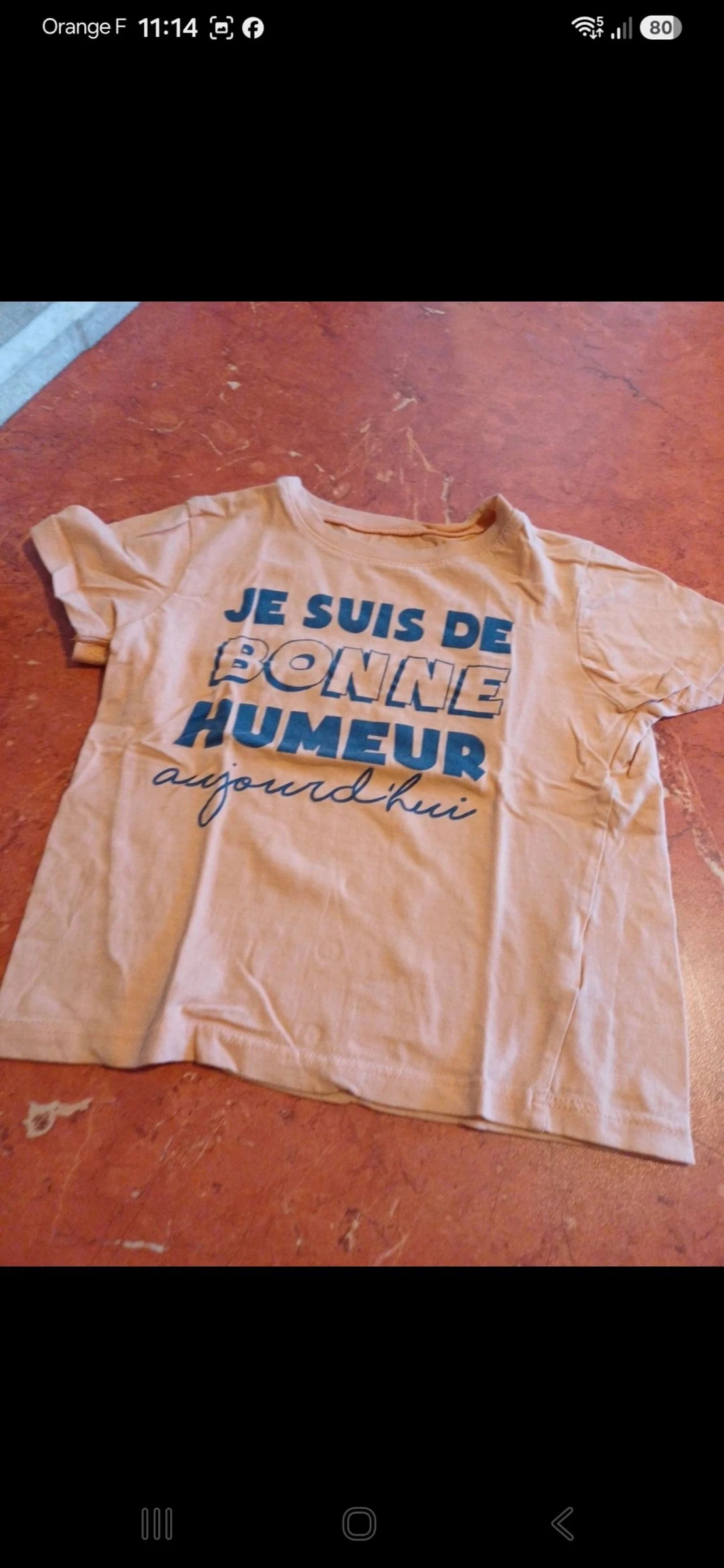 T.shirt garçon taille 6 ans